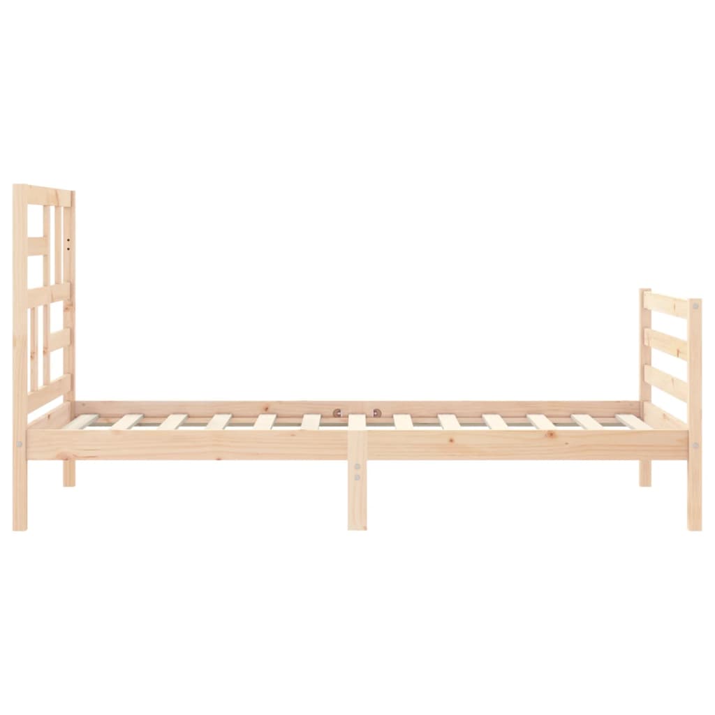 vidaXL Bed Frame without Mattress 90x200 cm Solid Wood