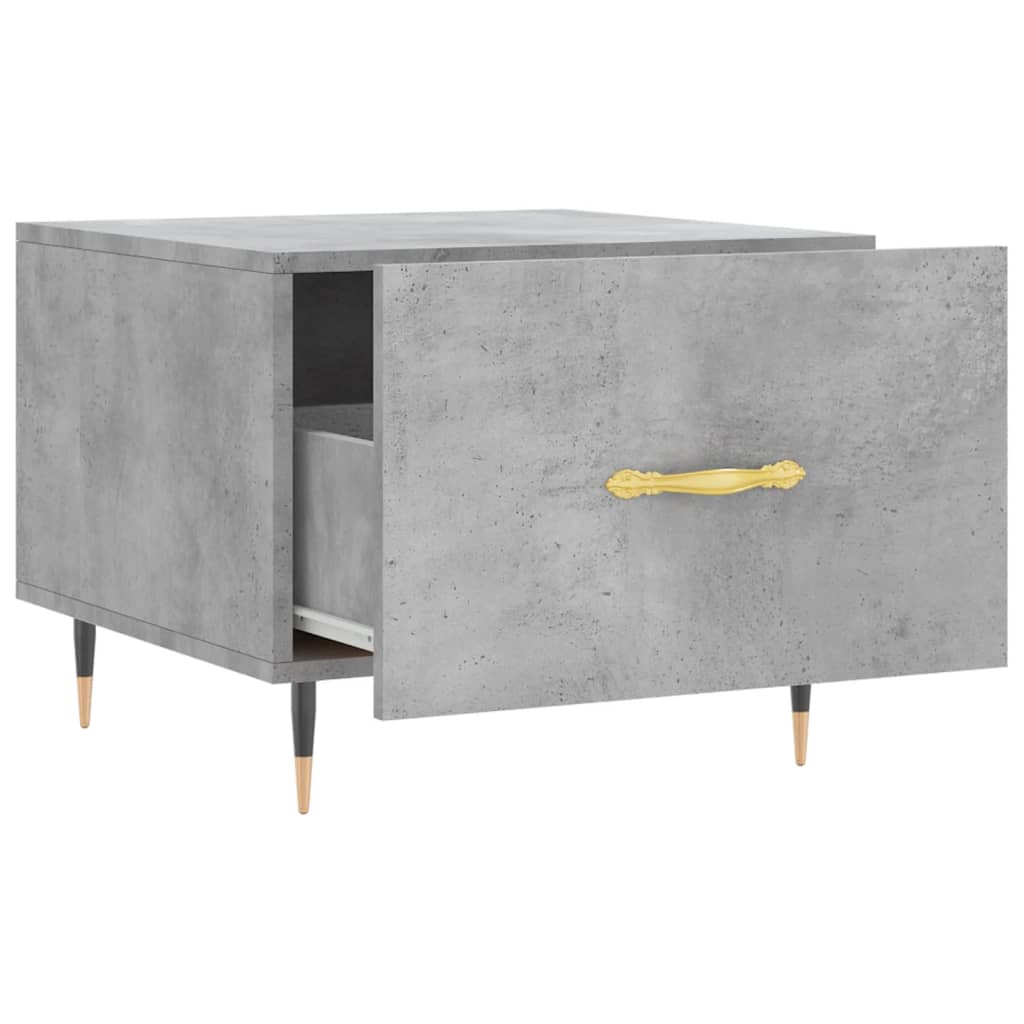 vidaXL Coffee Table Concrete Grey 50x50x40 cm Engineered Wood