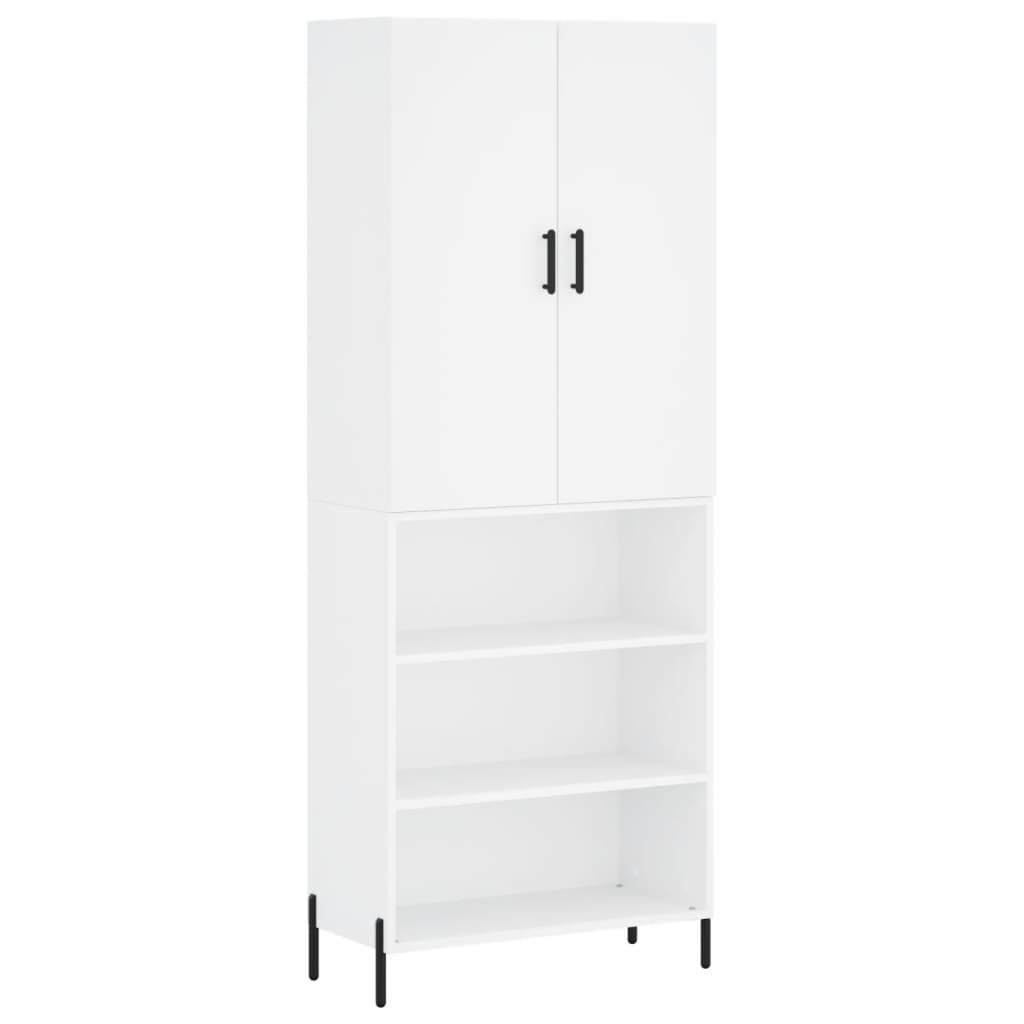 vidaXL Highboard White 69.5x34x180 cm Engineered Wood