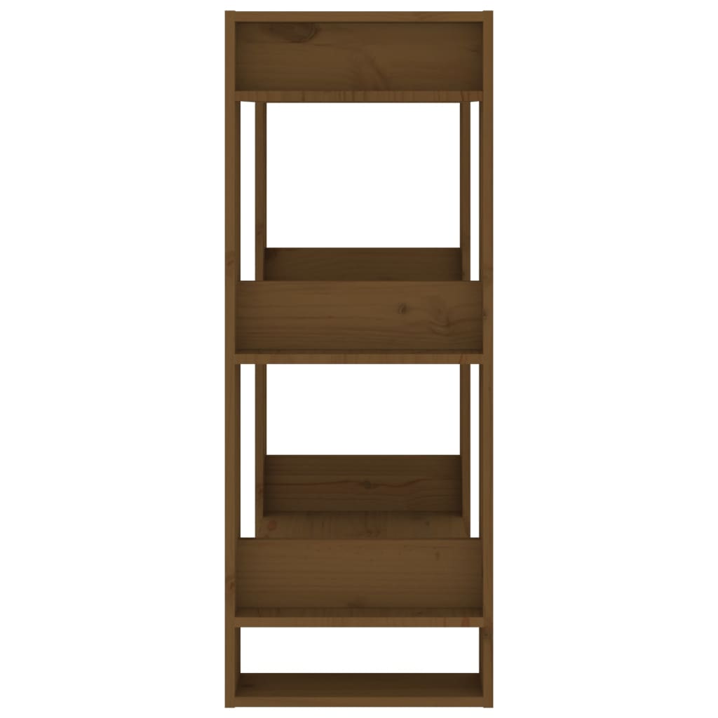 vidaXL Book Cabinet/Room Divider Honey Brown 60x35x91 cm Solid Wood