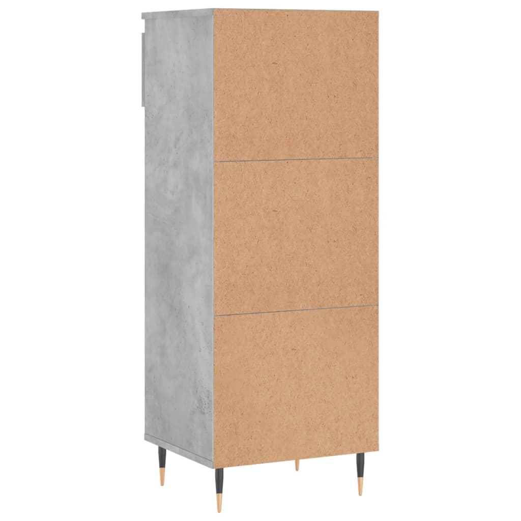 vidaXL Shoe Cabinet Concrete Grey 40x36x105 cm Engineered Wood