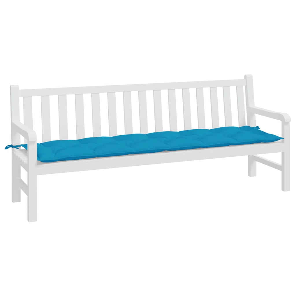 vidaXL Garden Bench Cushion Light Blue 200x50x7 cm Oxford Fabric