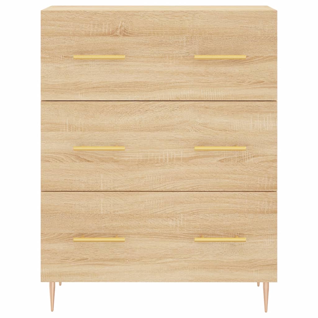 vidaXL Sideboard Sonoma Oak 69.5x34x90 cm Engineered Wood