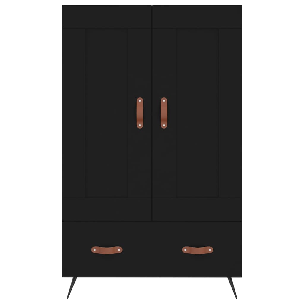 vidaXL Highboard Black 69.5x31x115 cm Engineered Wood