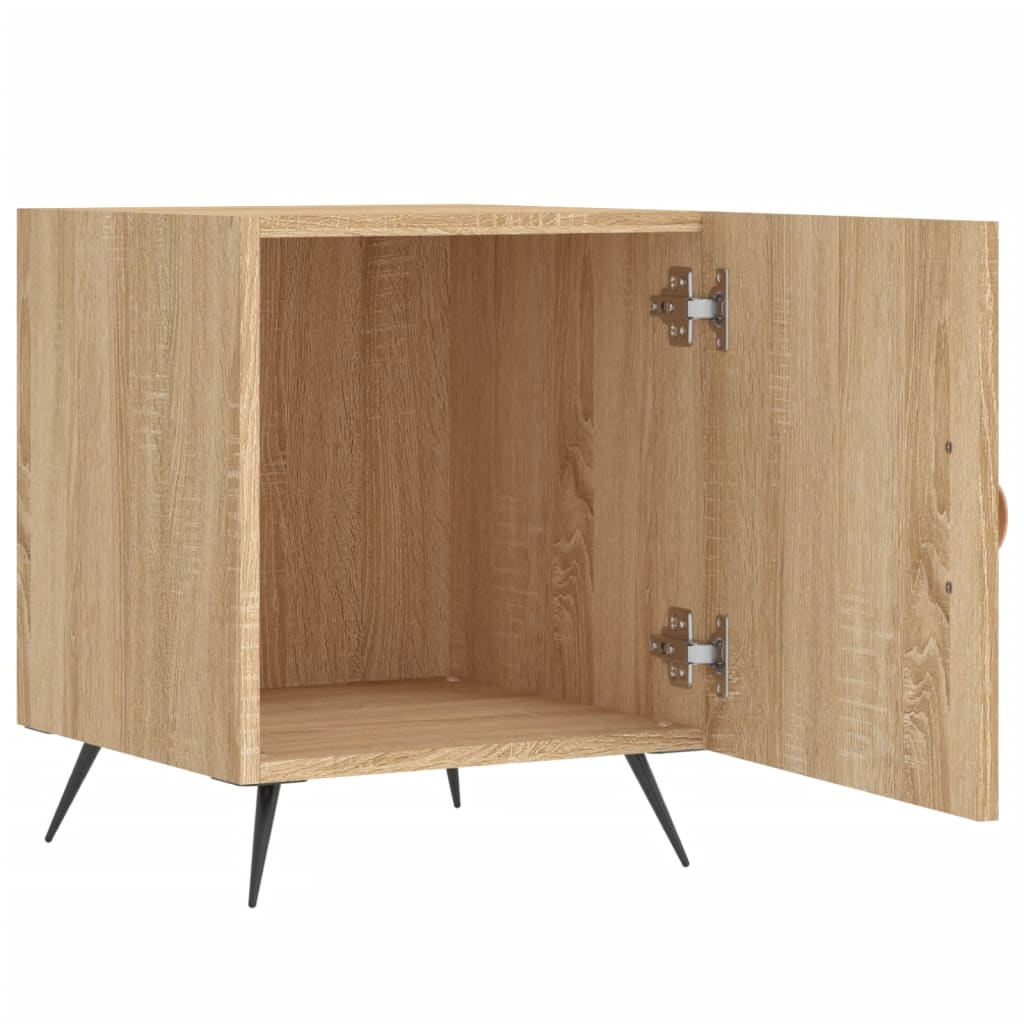 vidaXL Bedside Cabinets 2 pcs Sonoma Oak 40x40x50 cm Engineered Wood