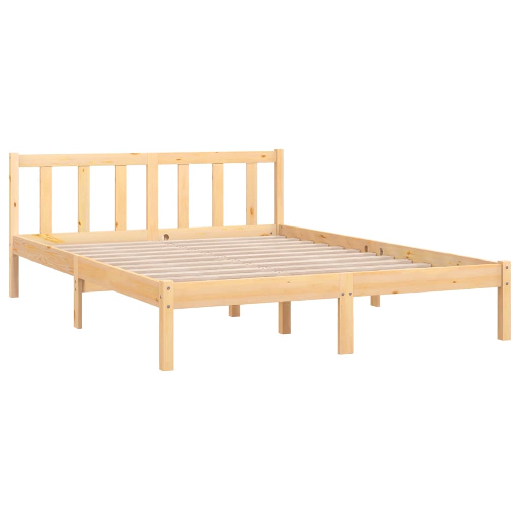 vidaXL Bed Frame without Mattress Solid Wood Small Double