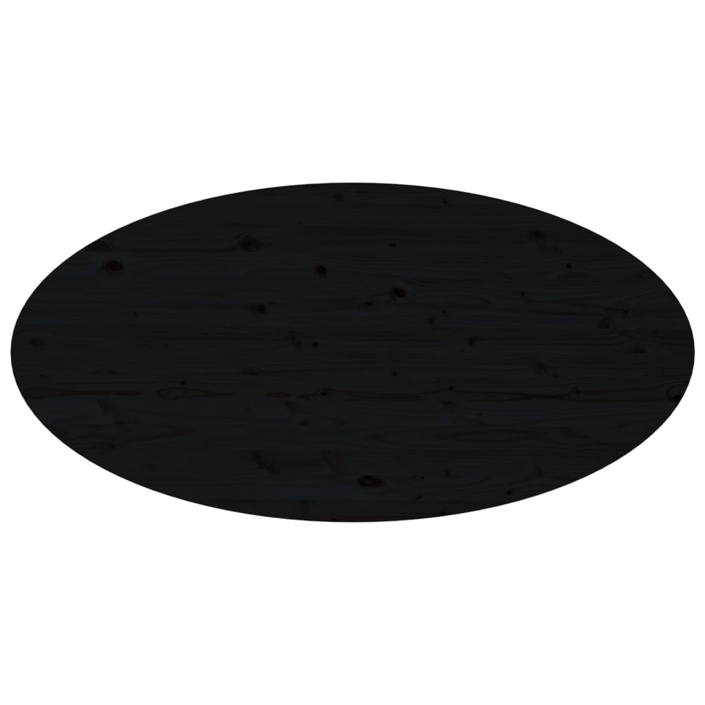 vidaXL Coffee Table Black 110x55x45 cm Solid Wood Pine