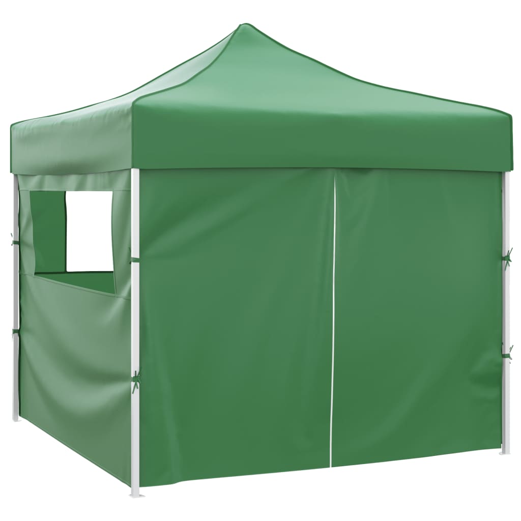 vidaXL Foldable Tent 3x3 m with 4 Walls Green