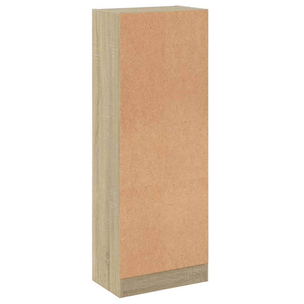 vidaXL 3-Tier Book Cabinet Sonoma Oak 40x24x109 cm Engineered Wood