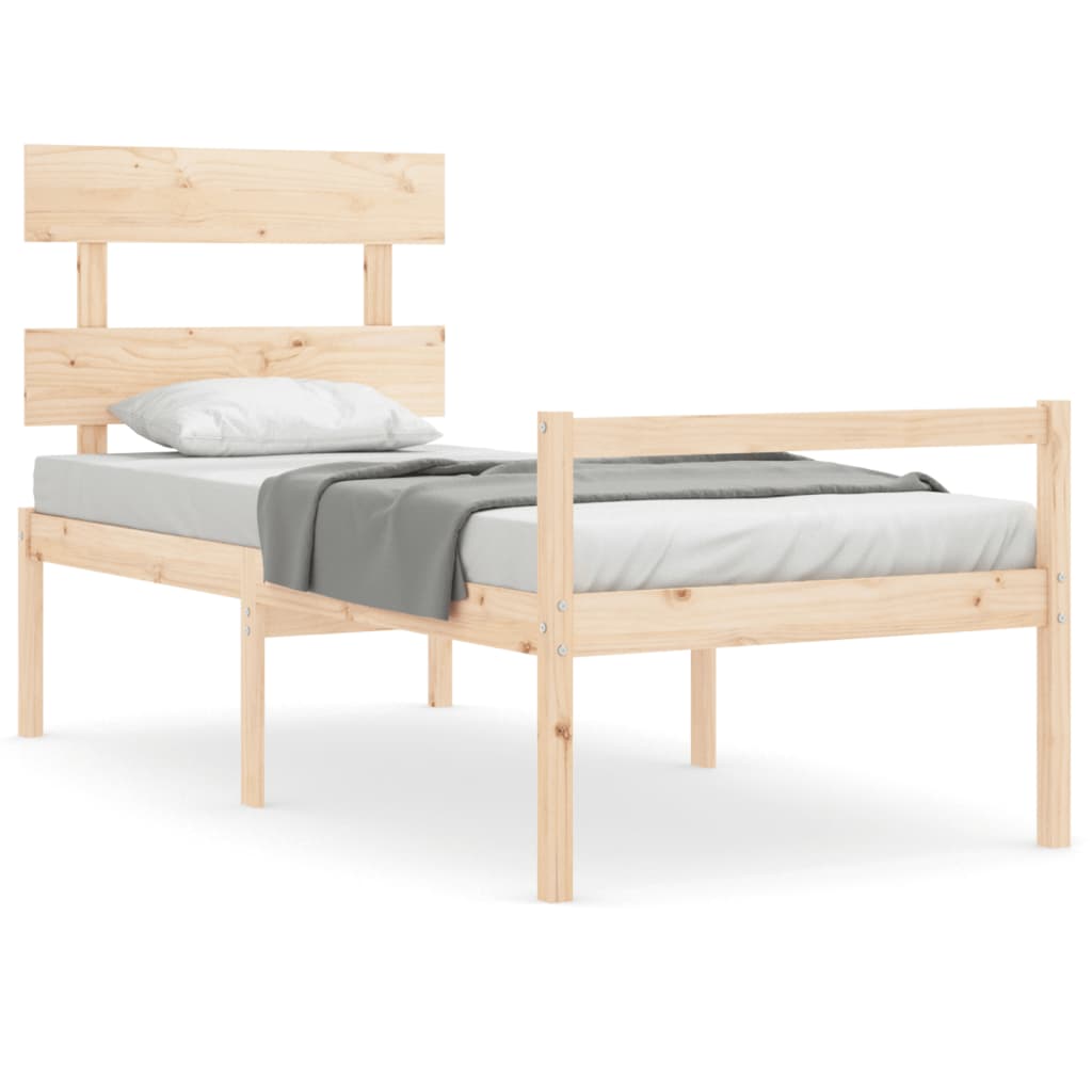 vidaXL Senior Bed without Mattress Single Solid Wood