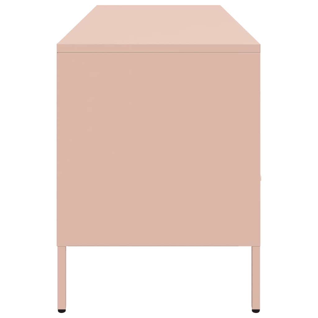 vidaXL TV Cabinet Pink 100.5x39x50.5 cm Steel