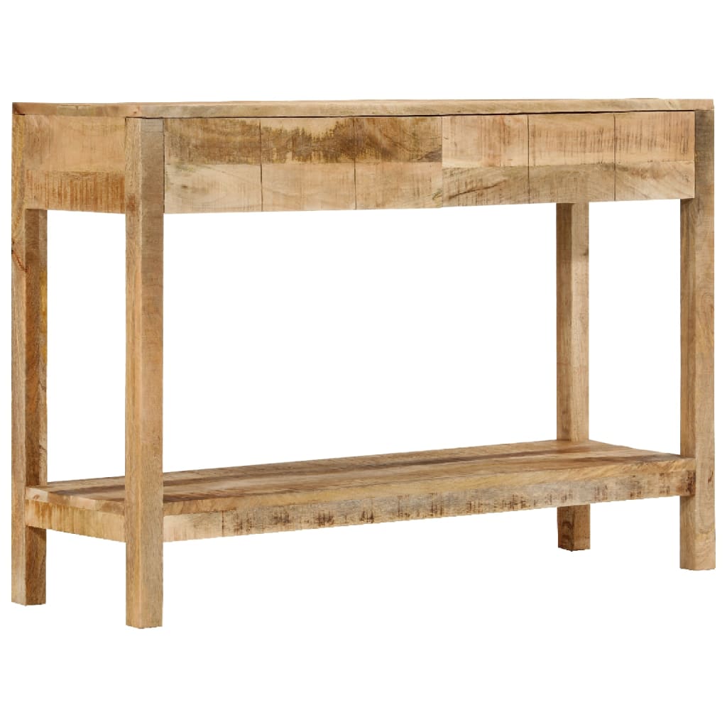 vidaXL Console Table with 2 Drawers 110x35x75 cm Solid Wood Mango