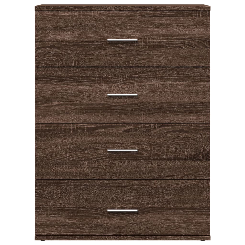 vidaXL Sideboards 2 pcs Brown Oak 60x39x80 cm Engineered Wood