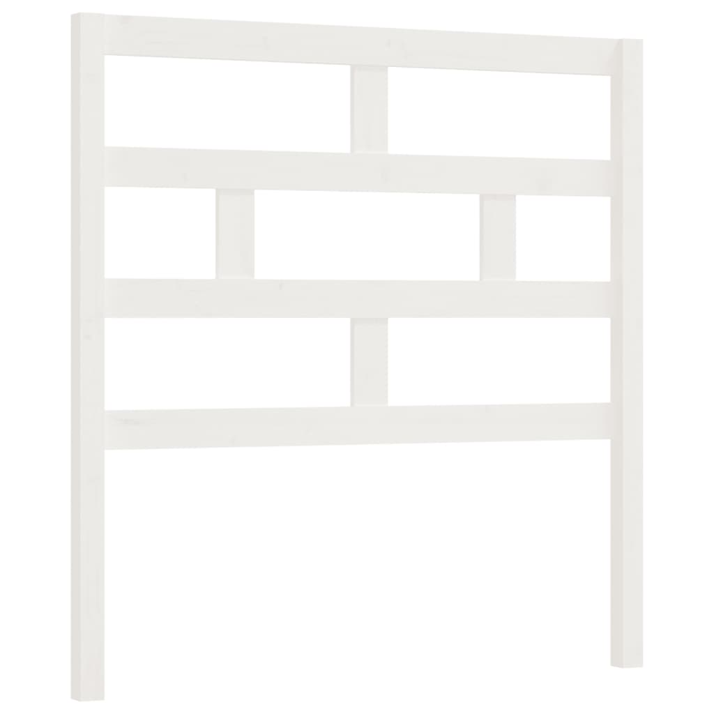 vidaXL Bed Headboard White 81x4x100 cm Solid Wood Pine