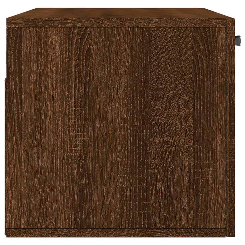 vidaXL Wall Cabinet Brown Oak 80x36.5x35 cm Engineered Wood