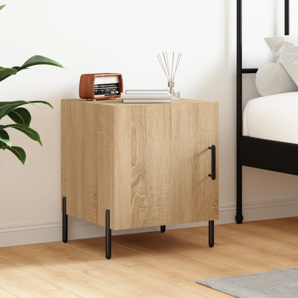 vidaXL Bedside Cabinet Sonoma Oak 40x40x50 cm Engineered Wood