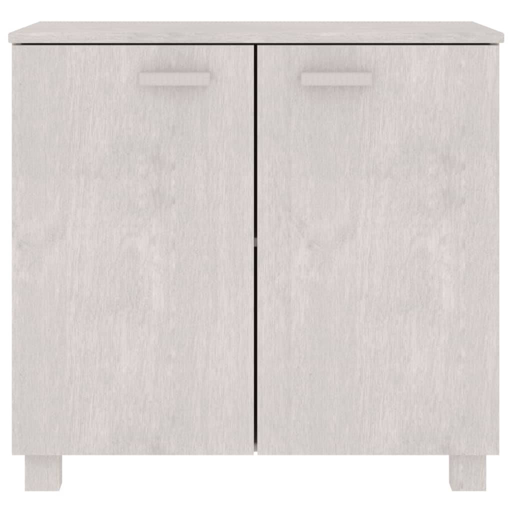 vidaXL Sideboard HAMAR White 85x35x80 cm Solid Wood Pine