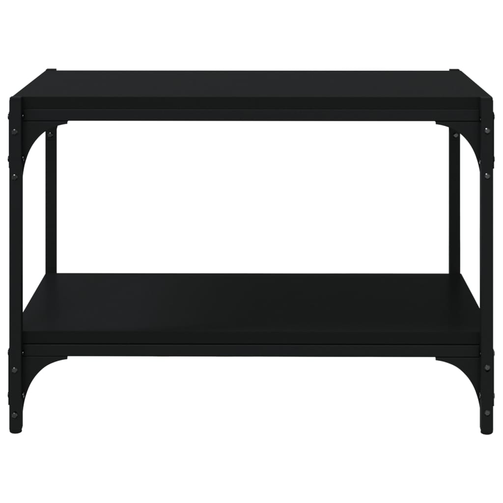 vidaXL TV Cabinet Black 60x33x41 cm Engineered Wood and Steel