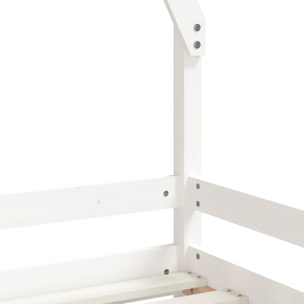 vidaXL Kids Bed Frame White 80x200 cm Solid Wood Pine