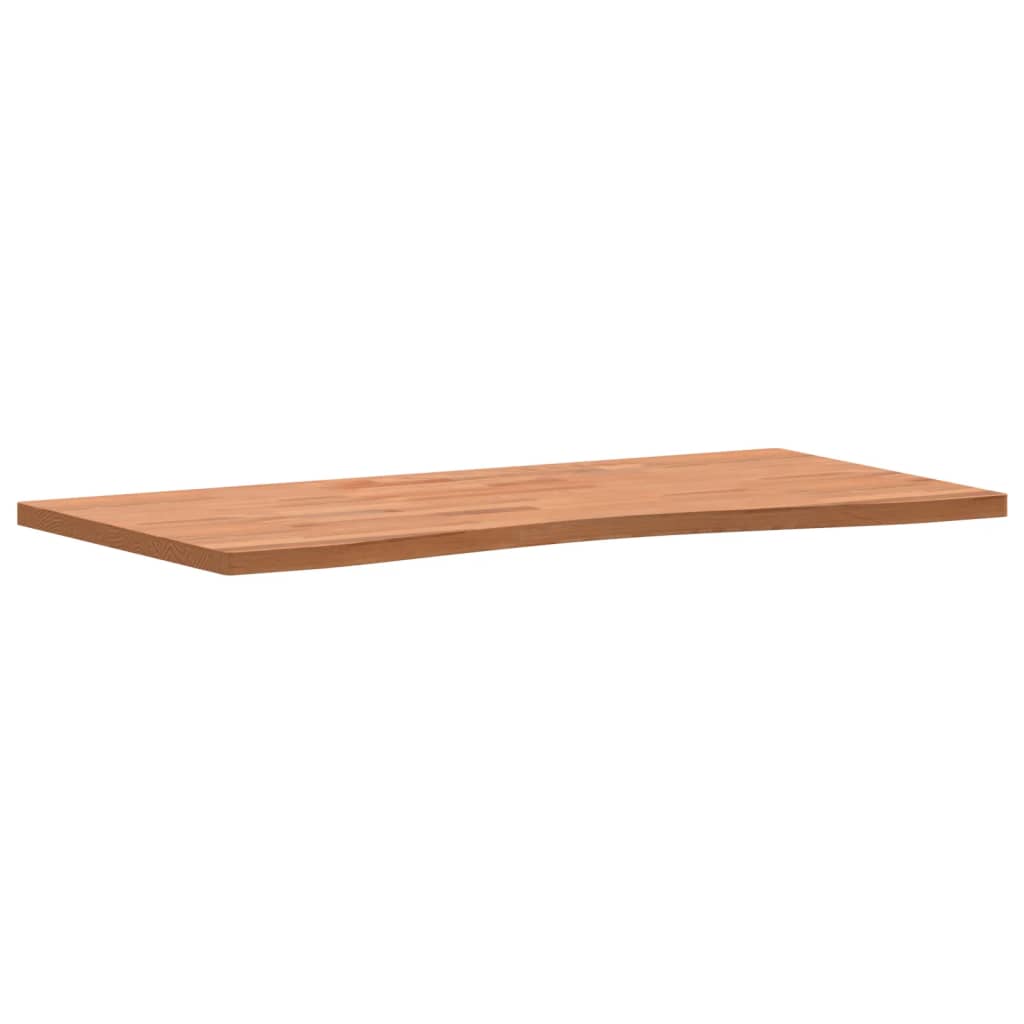 vidaXL Desk Top 100x(45-50)x2.5 cm Solid Wood Beech