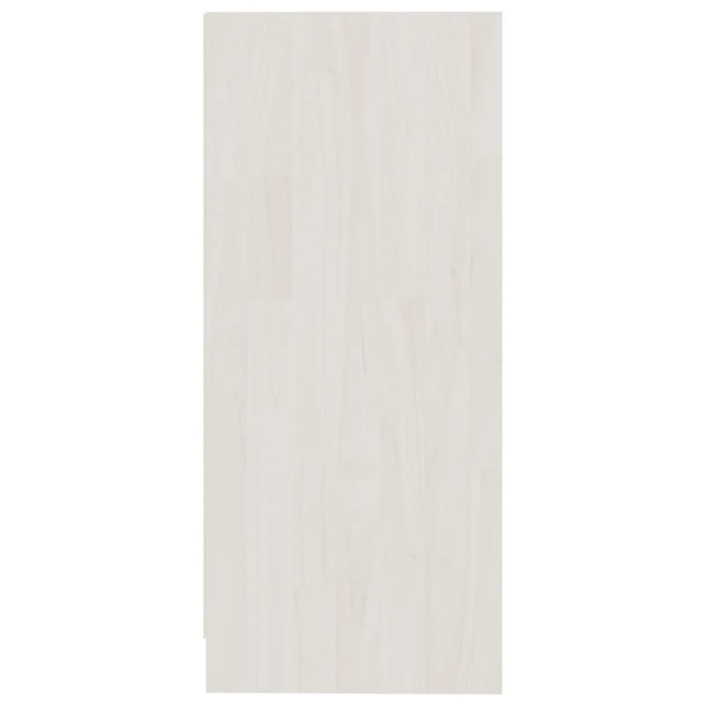 vidaXL Side Cabinet White 35.5x33.5x76 cm Solid Pinewood