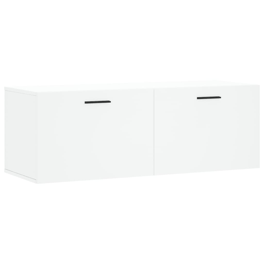 vidaXL Wall Cabinet White 100x36.5x35 cm Engineered Wood