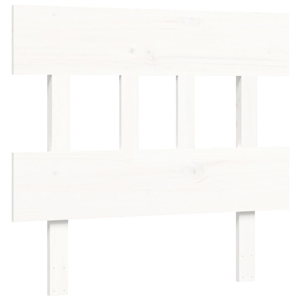 vidaXL Bed Frame without Mattress White 90x200 cm Solid Wood Pine