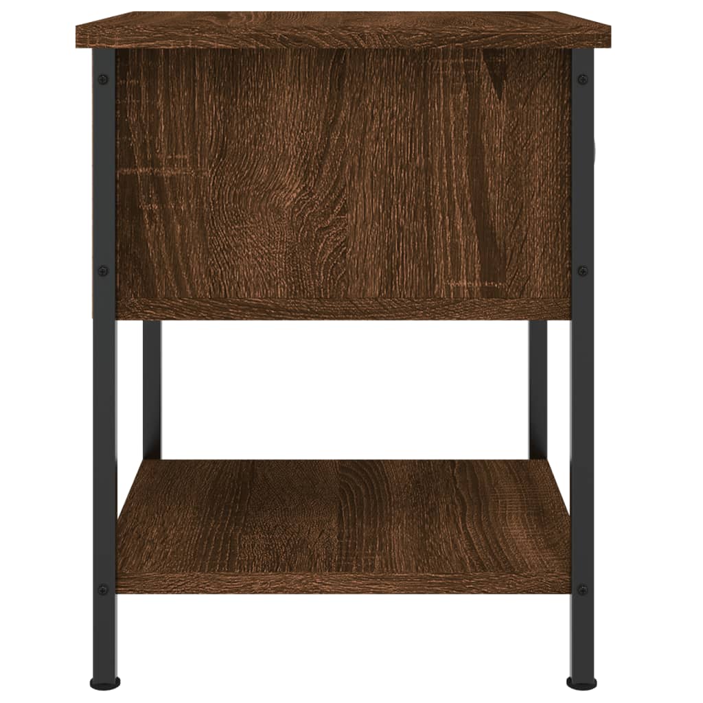 vidaXL Bedside Tables 2 pcs Brown Oak 34x35.5x45 cm Engineered Wood