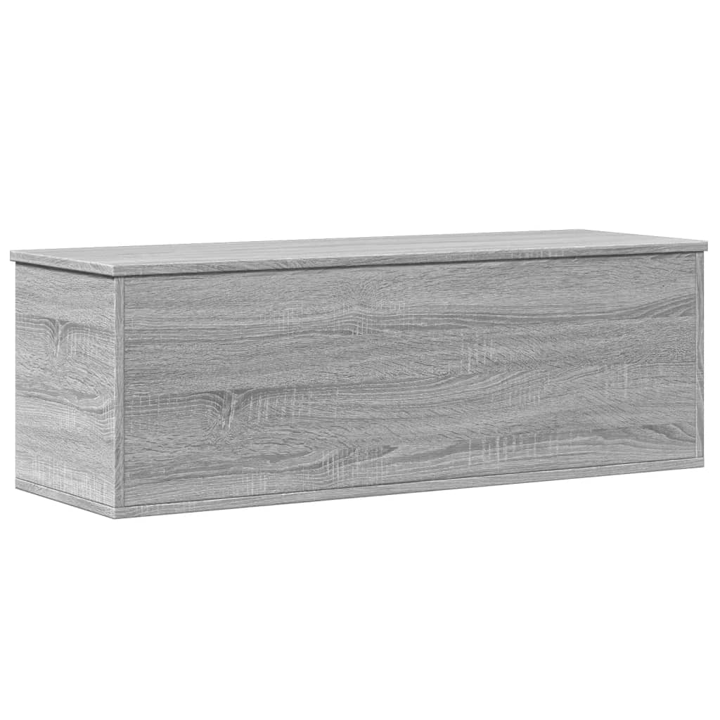 vidaXL Storage Box Grey Sonoma 102x35x35 cm Engineered Wood