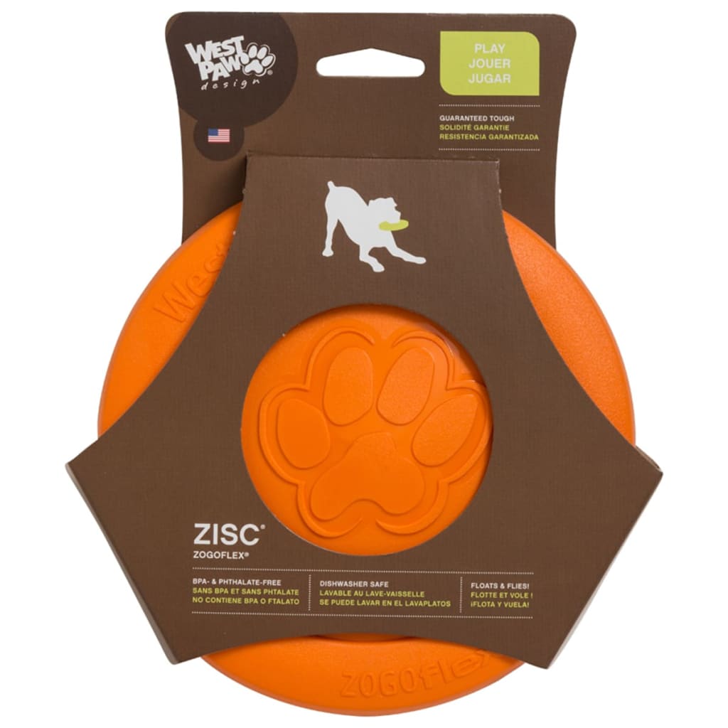 Zogoflex Dog Frisbee Zisc Size L Orange 1937