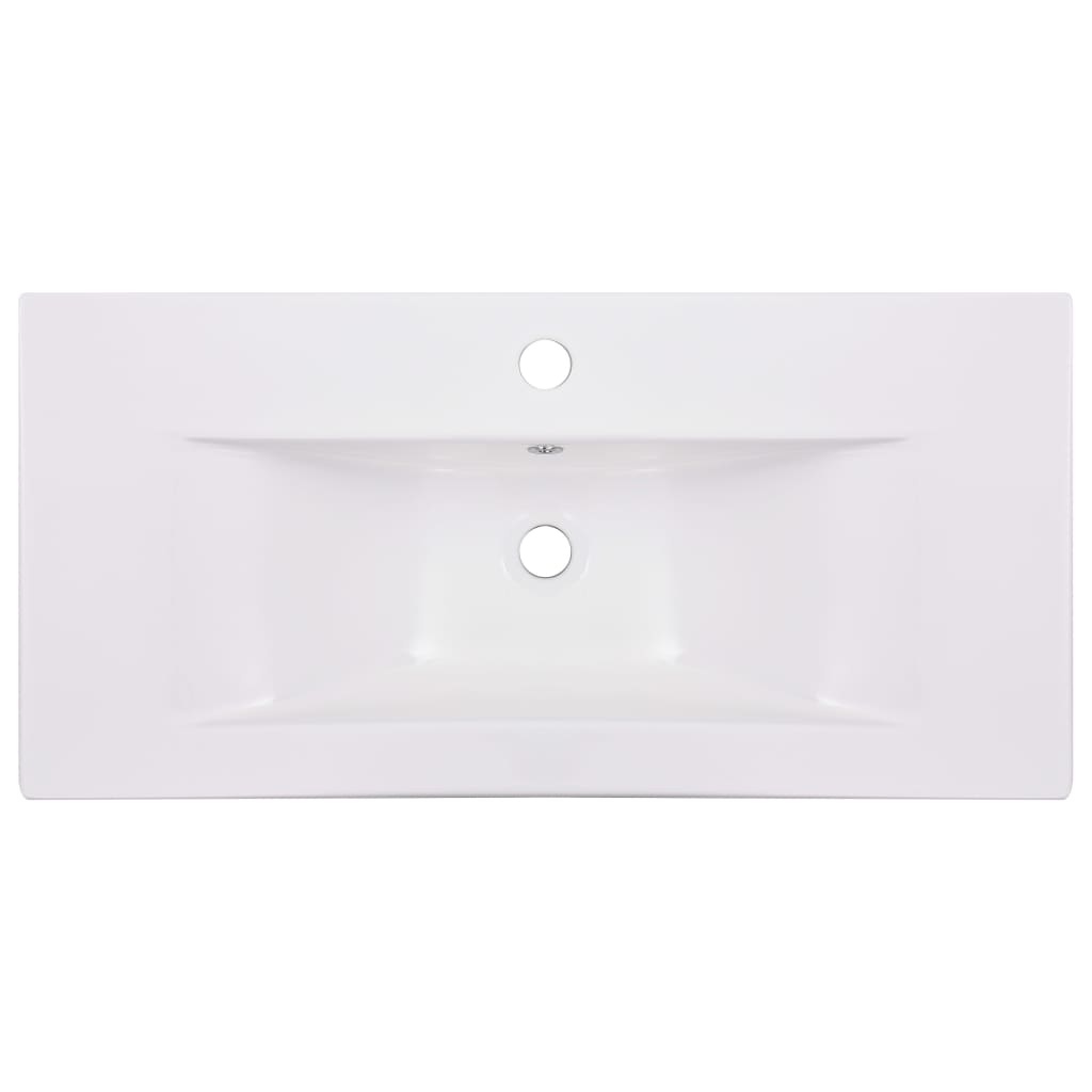 vidaXL Sink Cabinet with Built-in Basin White Engineered Wood