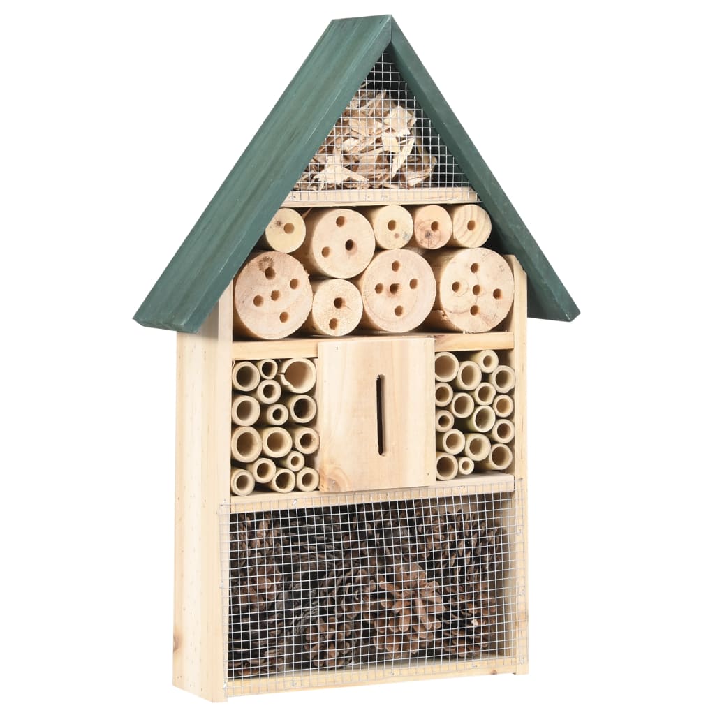 vidaXL Insect Hotel 31x10x48 cm Firwood