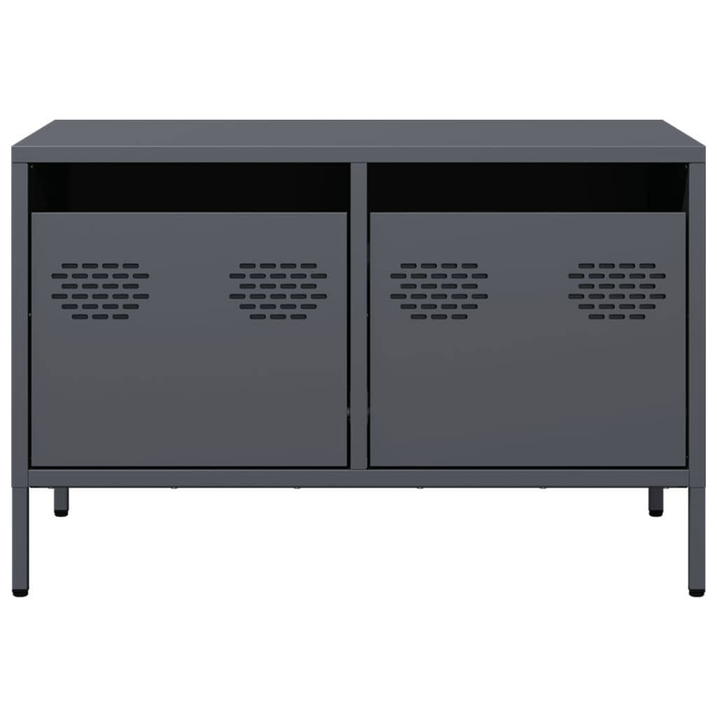 vidaXL TV Cabinet Anthracite 68x39x43.5 cm Cold-rolled Steel