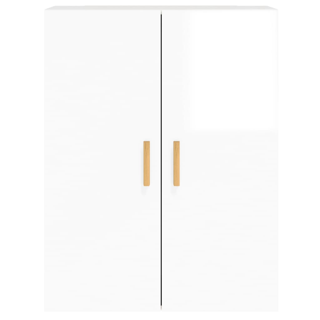 vidaXL Wall Mounted Cabinets 2 pcs High Gloss White Engineered Wood