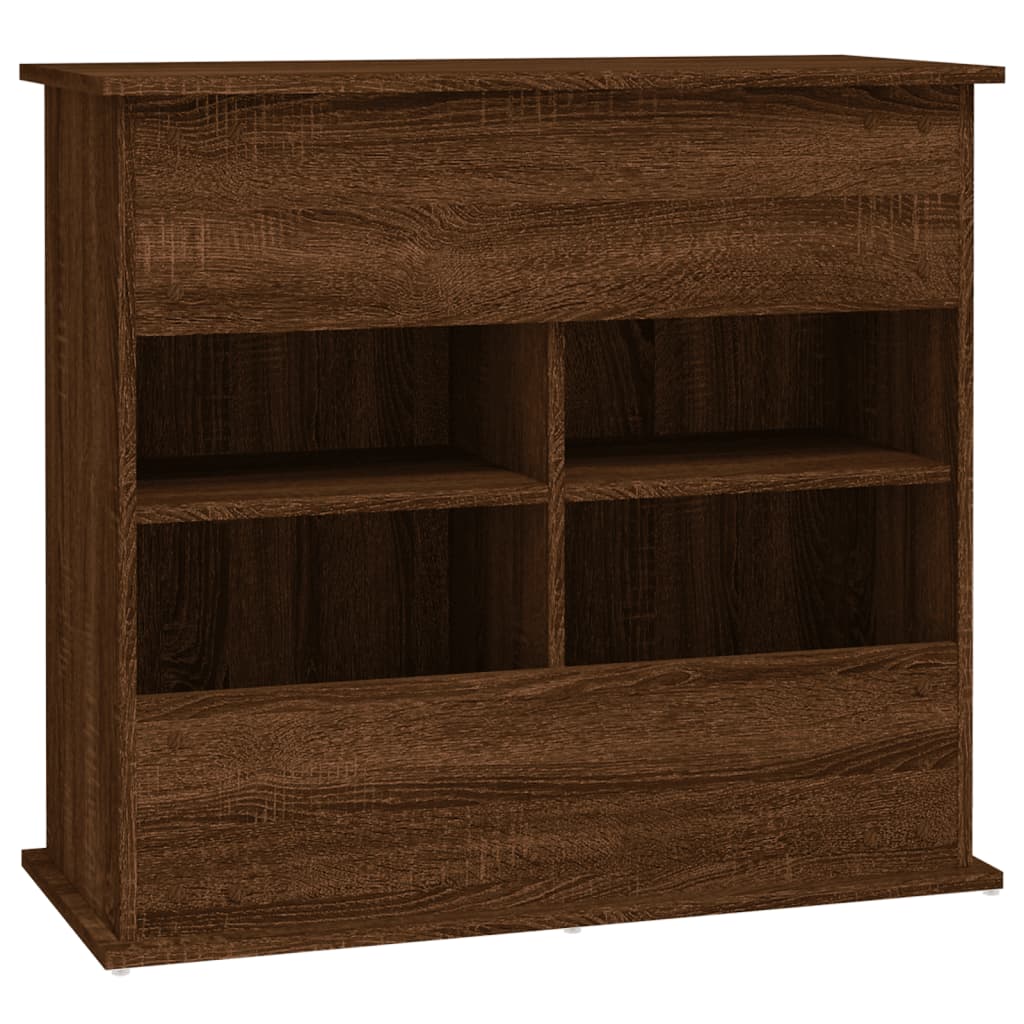 vidaXL Aquarium Stand Brown Oak 81x36x73 cm Engineered Wood