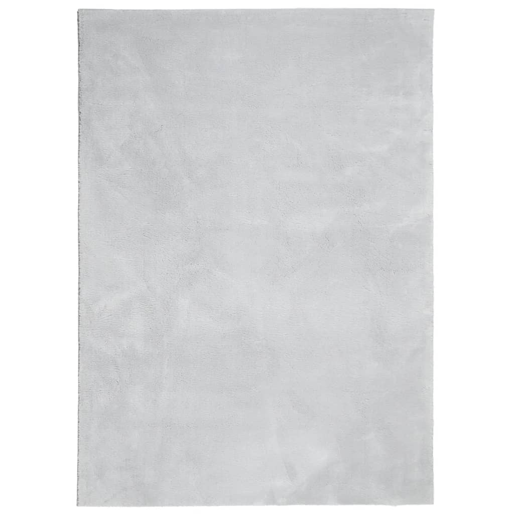 vidaXL Rug HUARTE Short Pile Soft and Washable Grey 120x170 cm