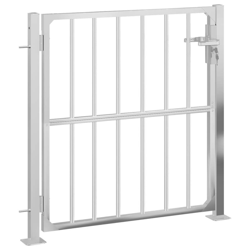 vidaXL Garden Gate 100x100 cm Stainless Steel