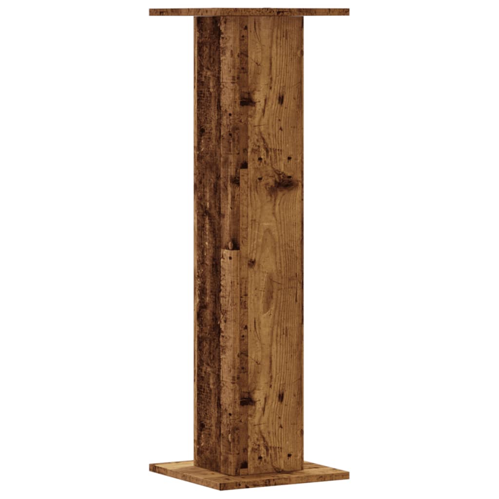 vidaXL Speaker Stands 2 pcs Old Wood 30x30x95 cm Engineered Wood