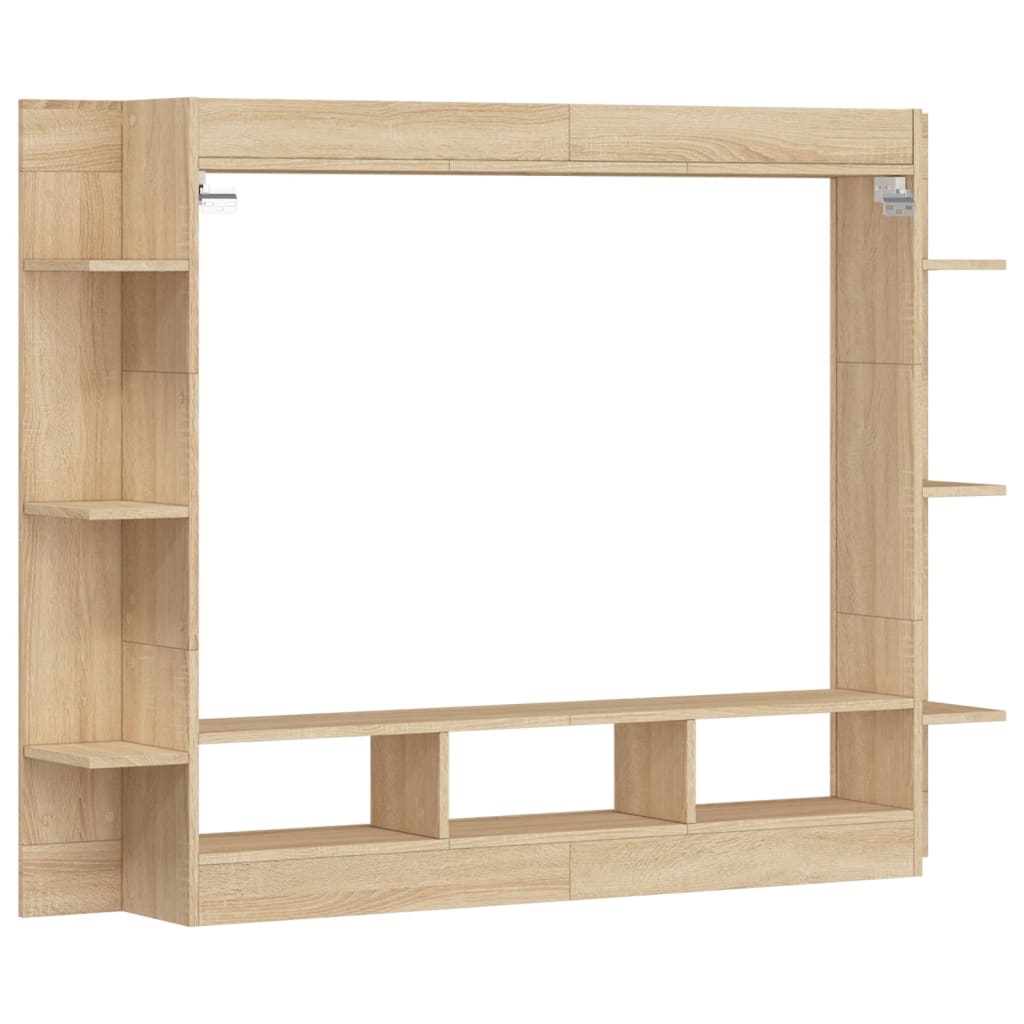 vidaXL TV Cabinet Sonoma Oak 152x22x113 cm Engineered Wood