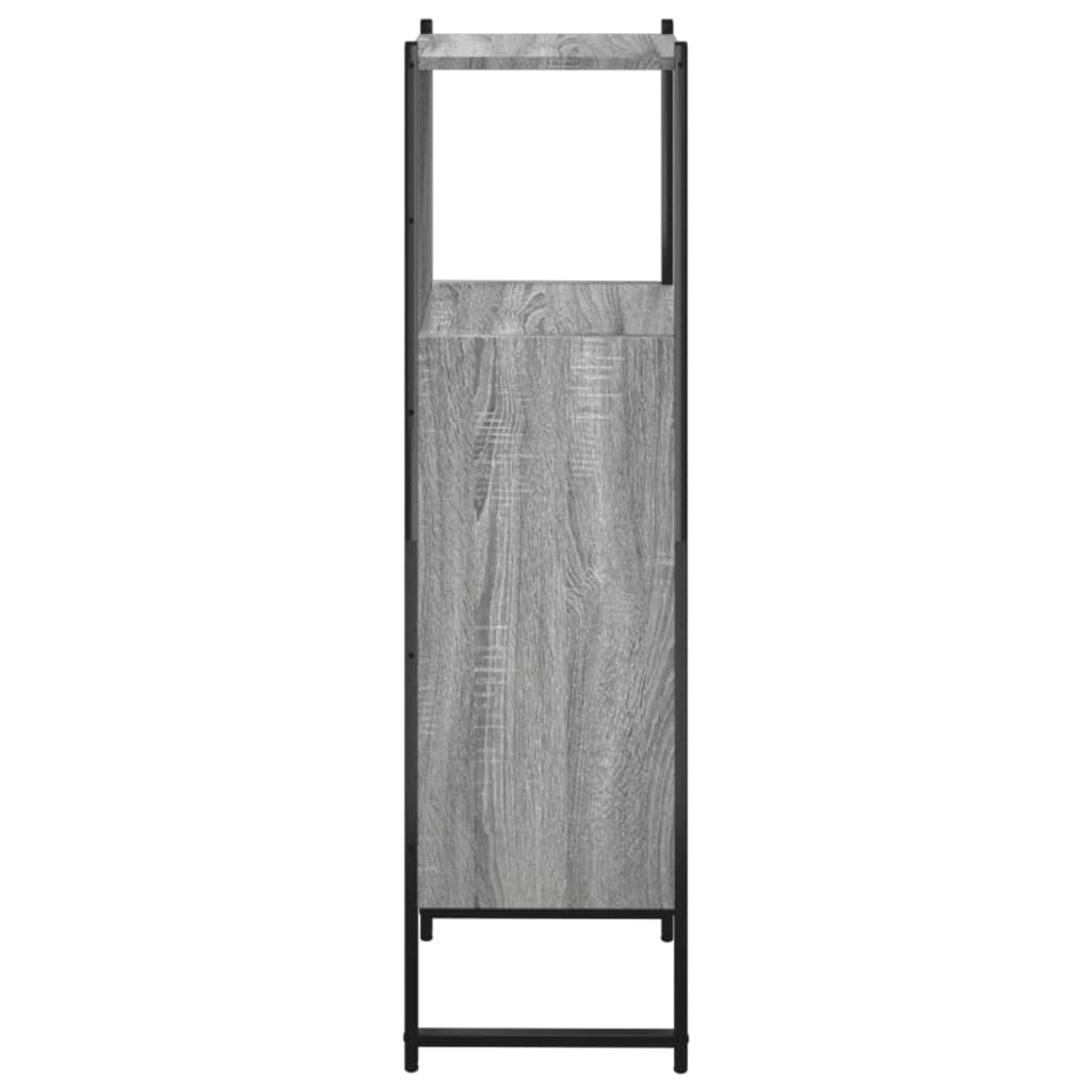 vidaXL Bathroom Cabinet Grey Sonoma 33x33x120.5 cm Engineered Wood