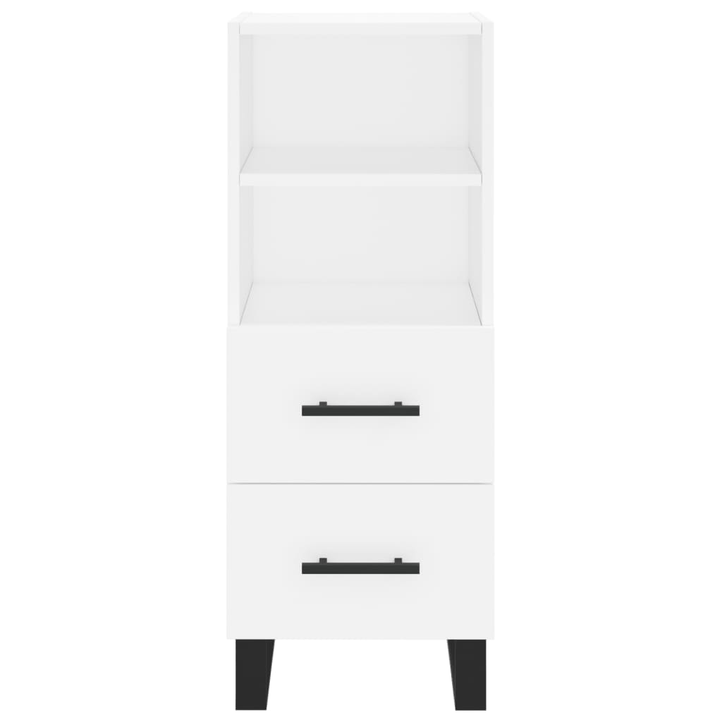 vidaXL Highboard White 34.5x34x180 cm Engineered Wood