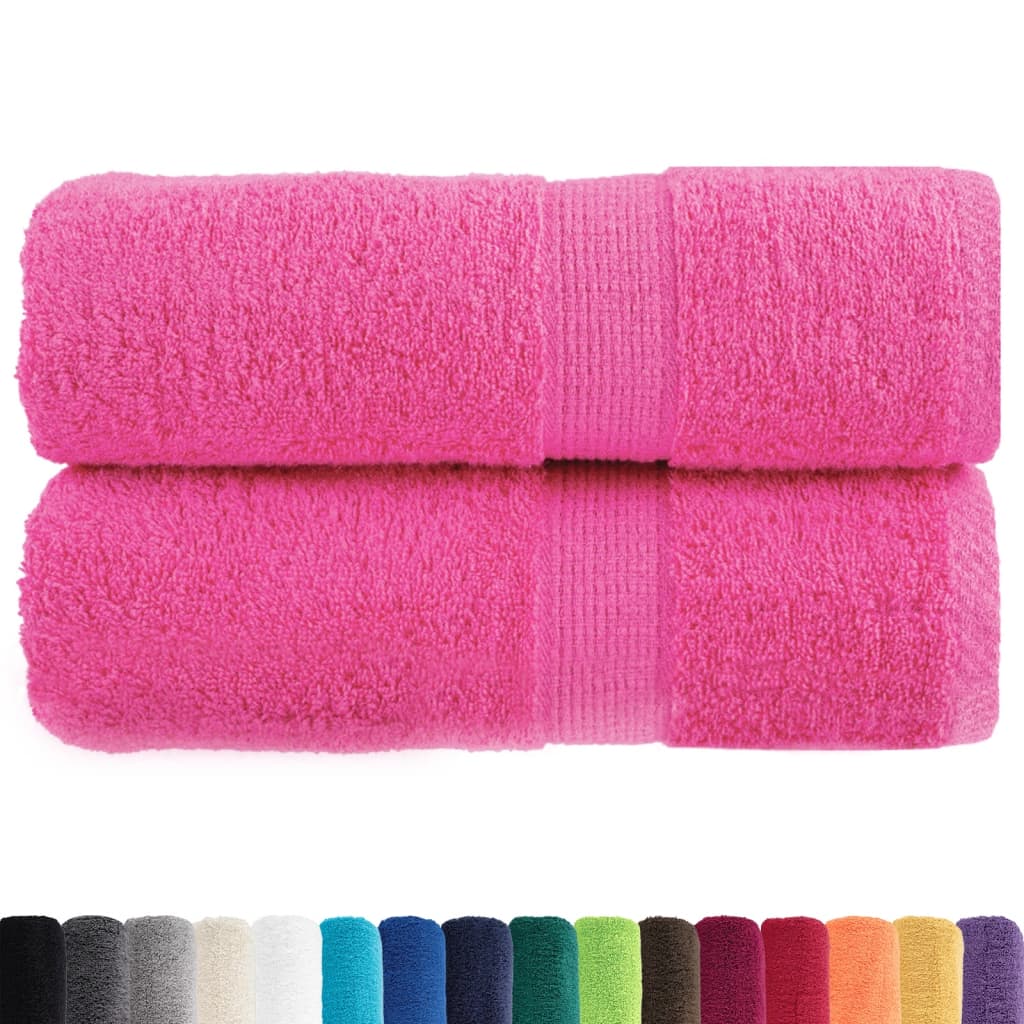 vidaXL Premium Soap Towels SOLUND 2 pcs Pink 30x30 cm 600 gsm