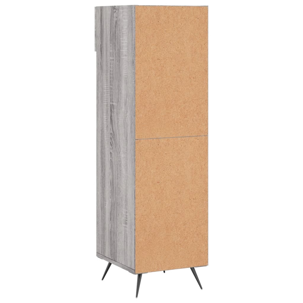 vidaXL Shoe Cabinet Grey Sonoma 30x35x105 cm Engineered Wood