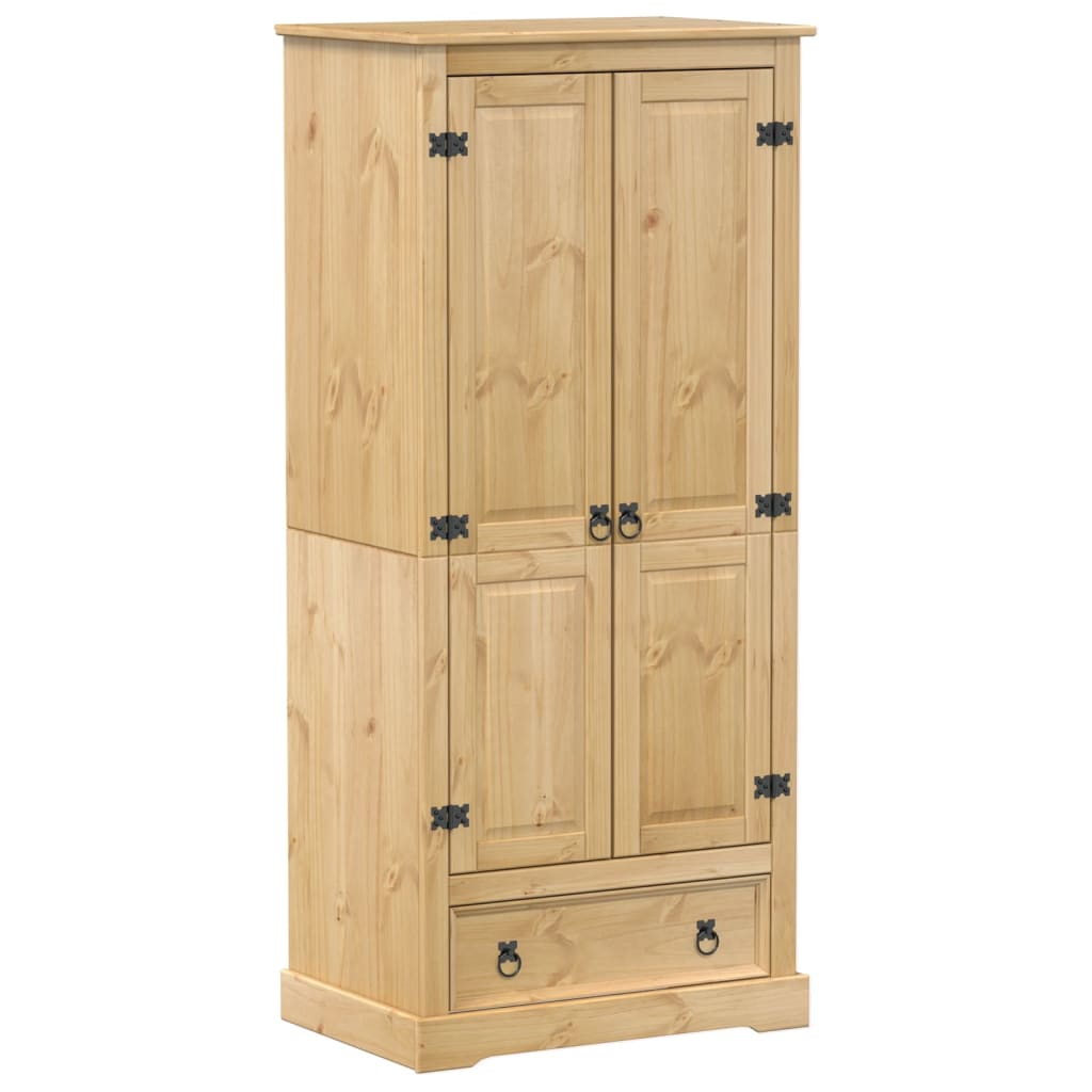 vidaXL Wardrobe Corona 76x50x170 cm Solid Wood Pine