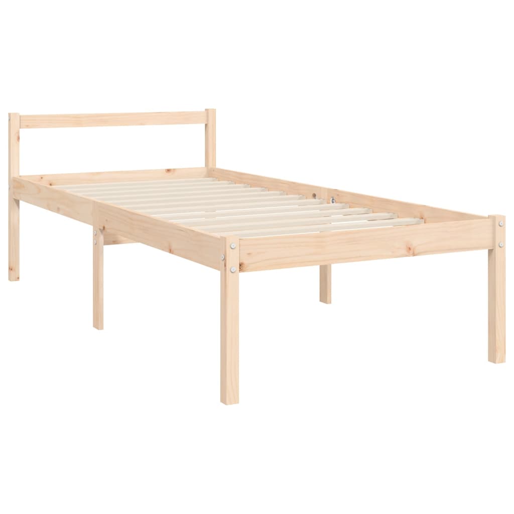 vidaXL Senior Bed without Mattress Single Solid Wood