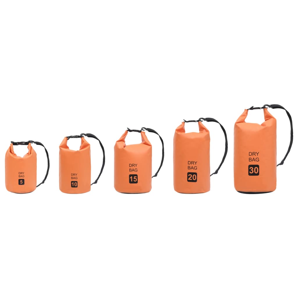 vidaXL Dry Bag Orange 5 L PVC