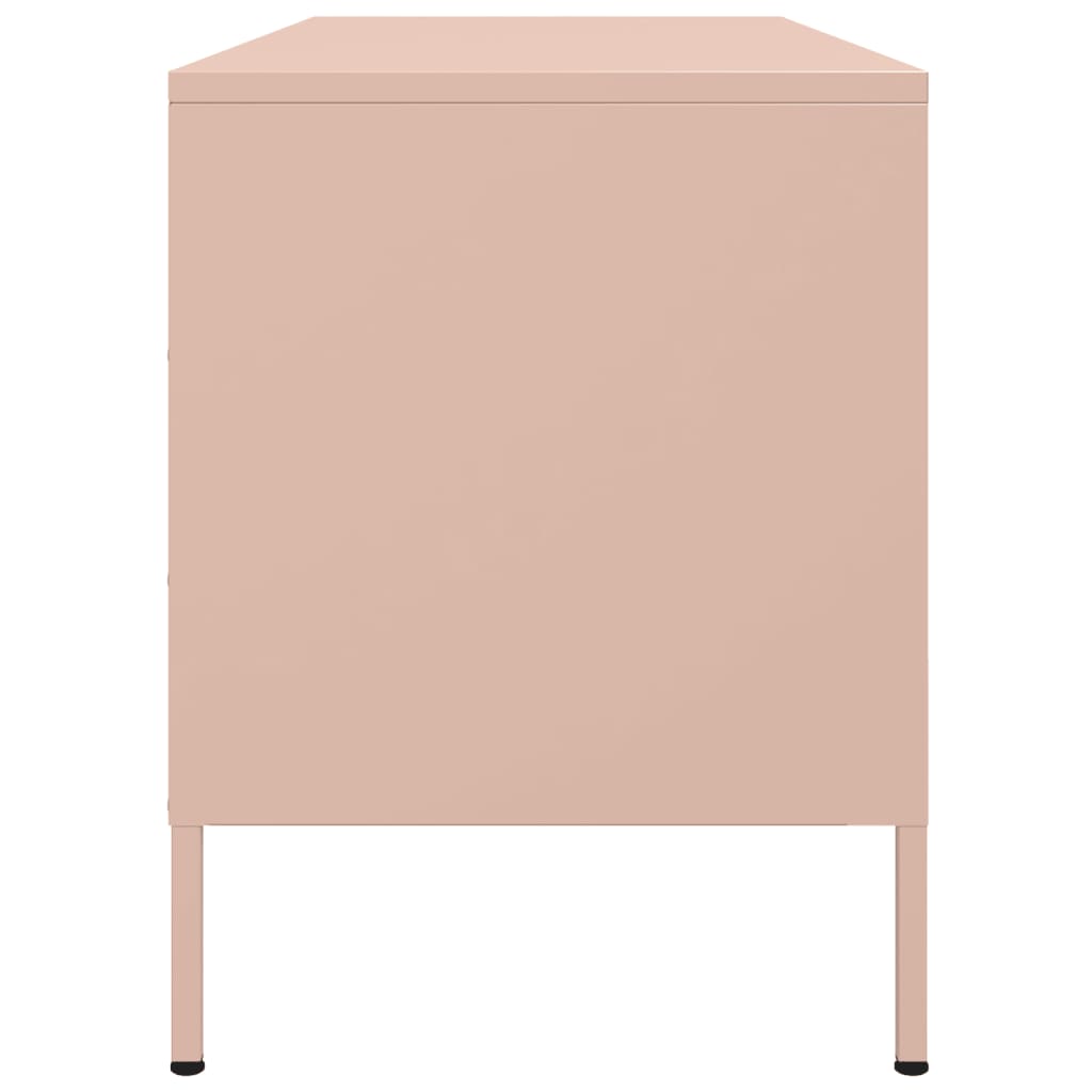 vidaXL TV Cabinet Pink 100.5x39x50.5 cm Steel