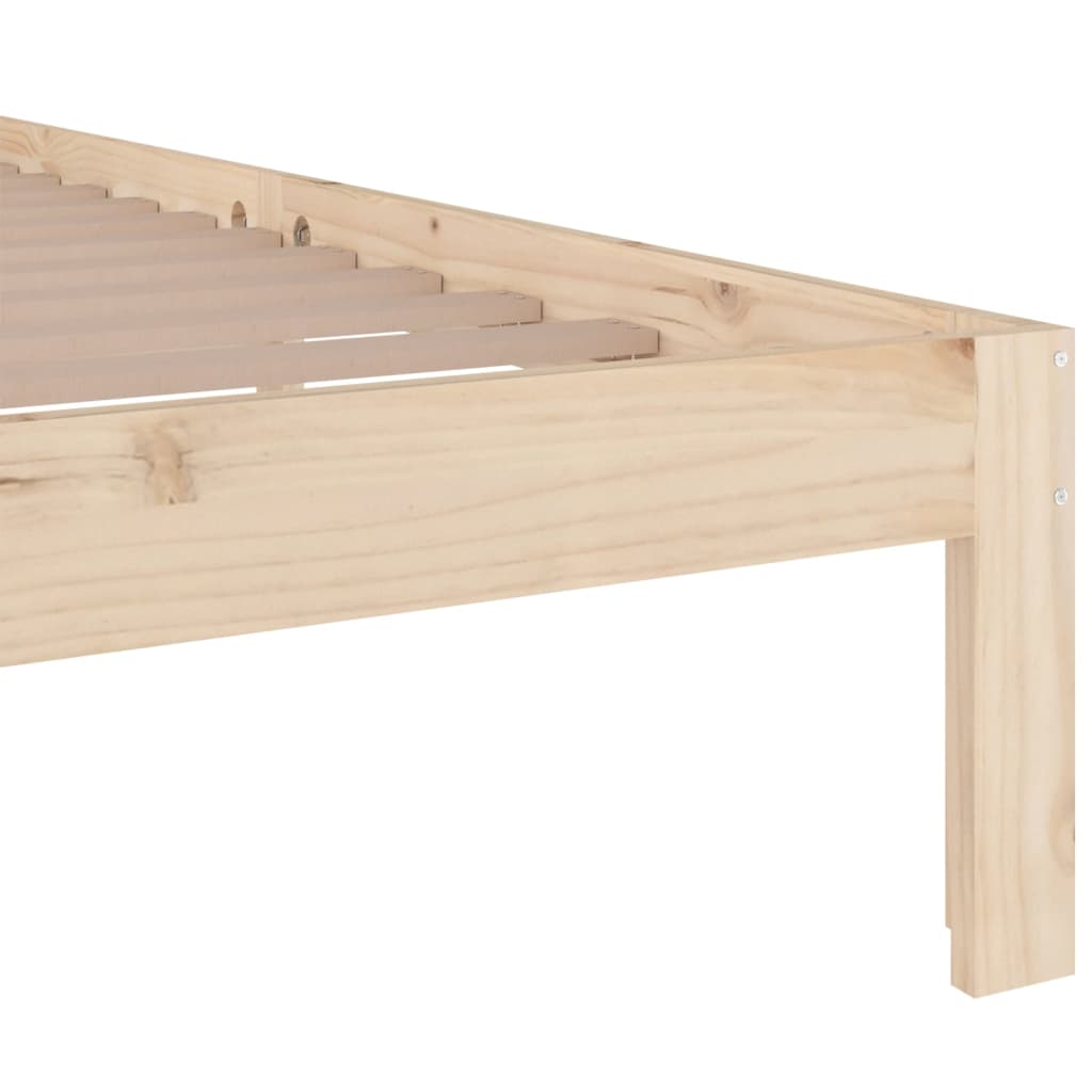 vidaXL Bed Frame without Mattress Solid Wood 140x200 cm