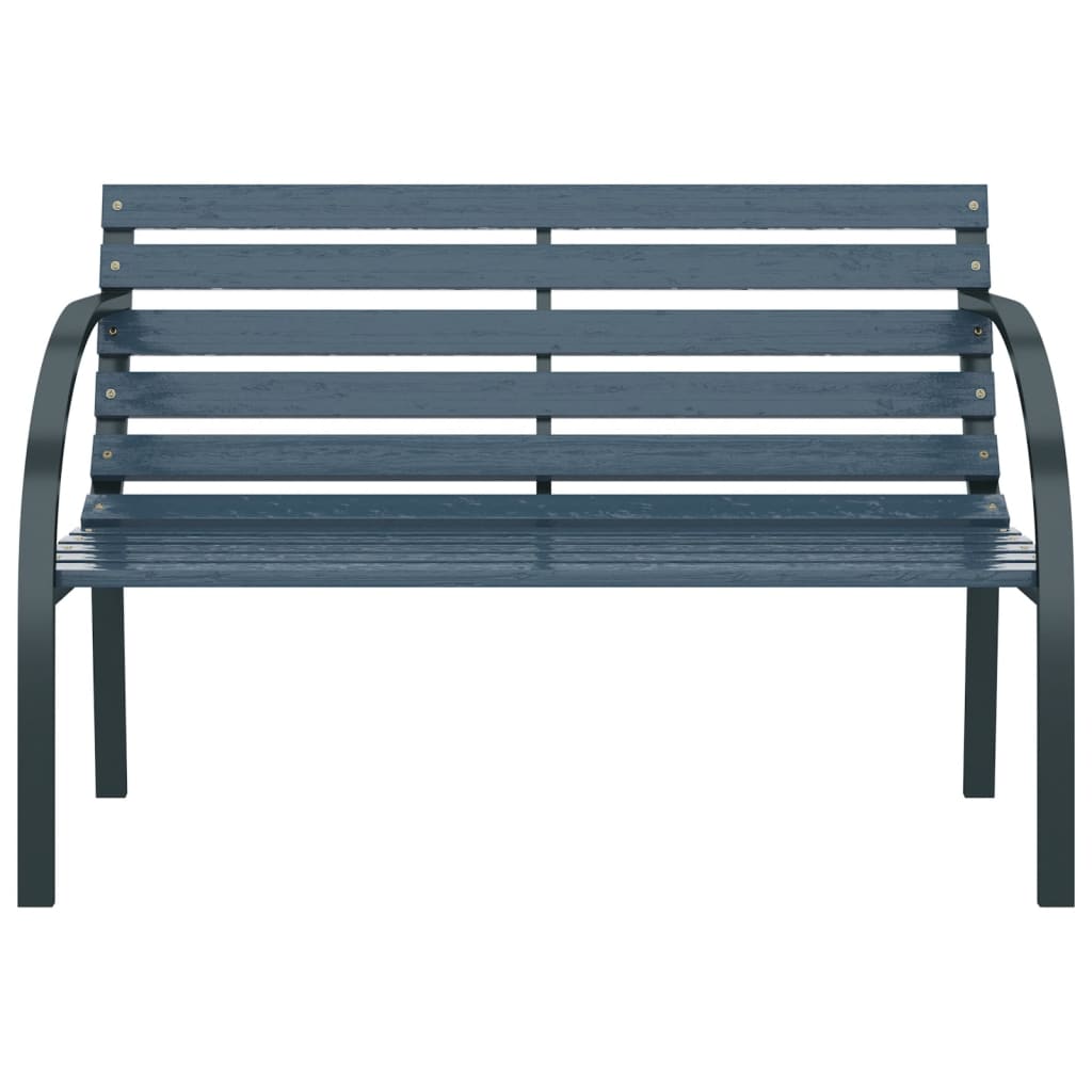 vidaXL Garden Bench 120 cm Grey Wood