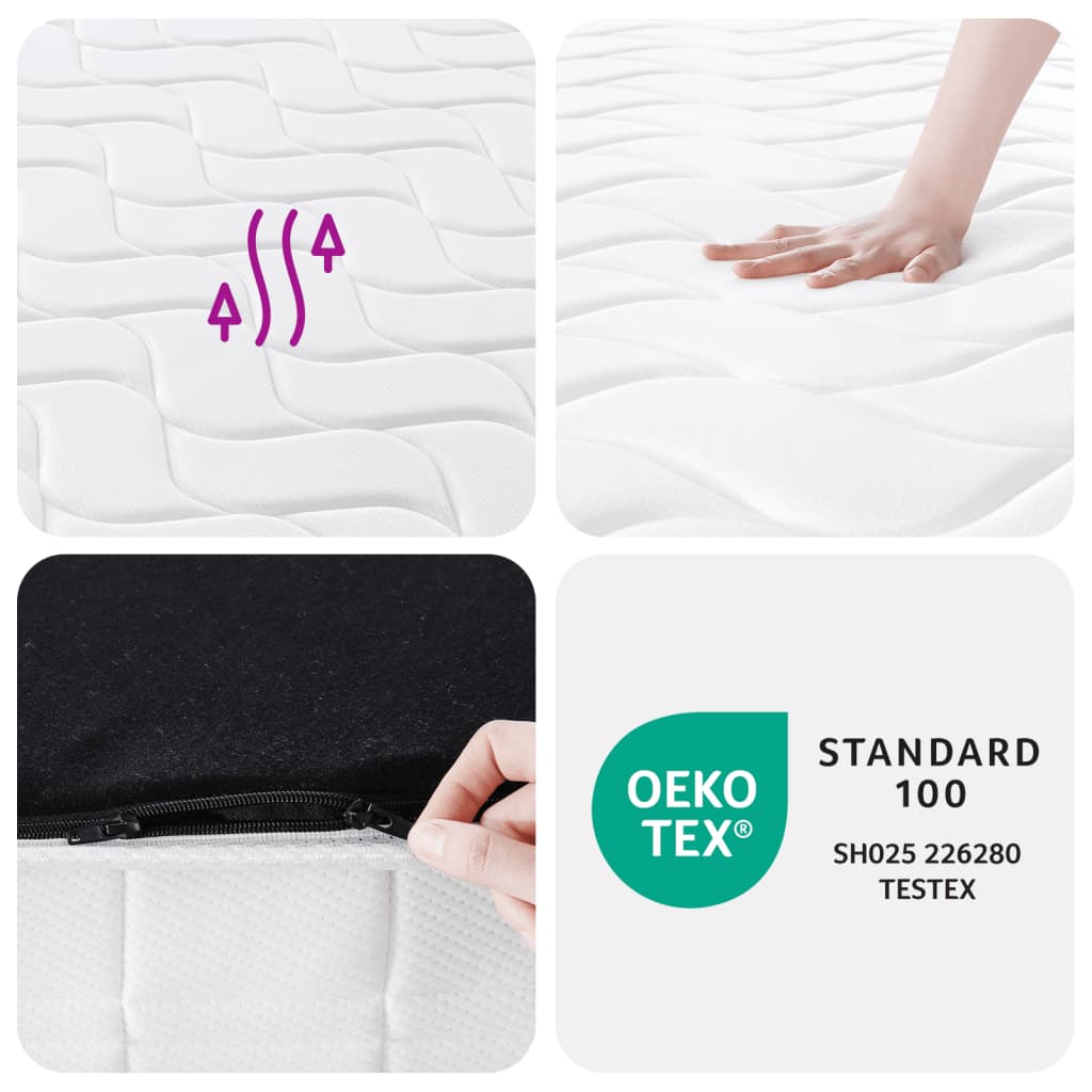 vidaXL Pocket Spring Mattress Medium Firm 100x200 cm